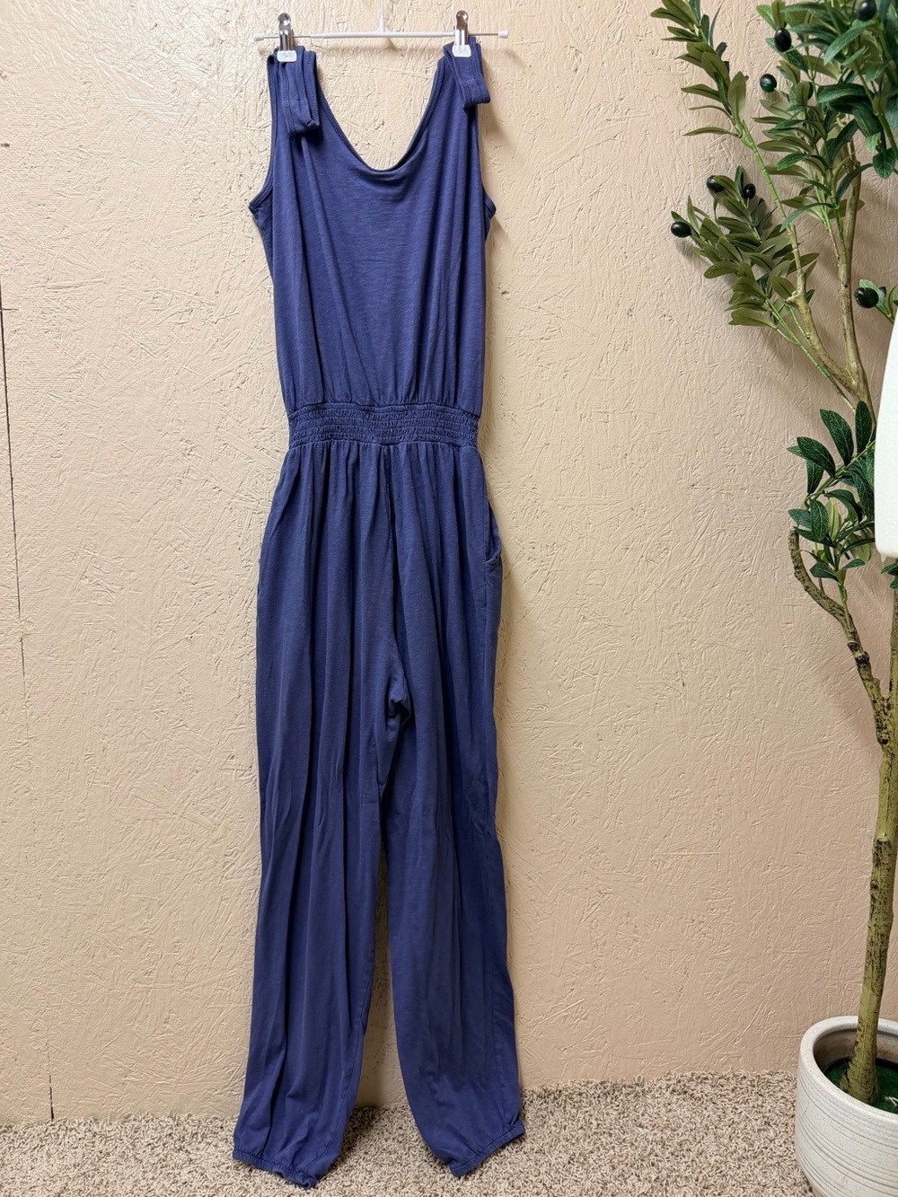 aerie Slate Purple Neck Scoop Jumpsuit